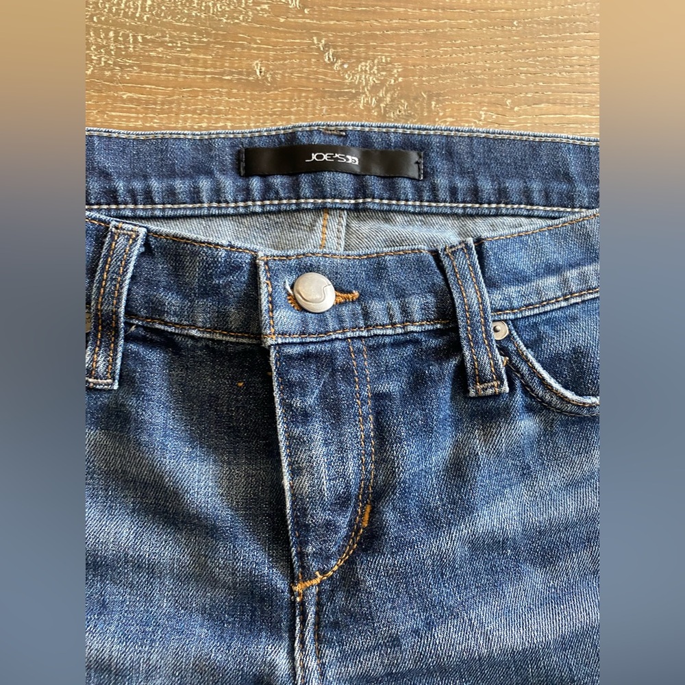 Joe's Jeans Women's Blue Denim Cuffed Shorts - Picture 2 of 4